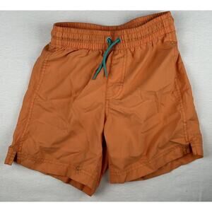 sz M (8 yrs) Old Navy Boys Orange Bathing Suit Trunks / Shorts